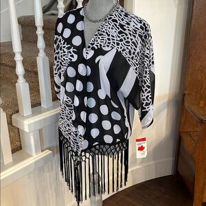 Nwt. Tassel cardigan by initiatives